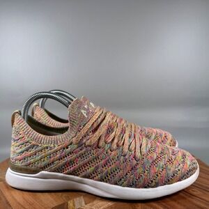APL TechLoom Wave Womens 7.5 Rainbow‎ Multi Color Knit Running Shoes 0819XC